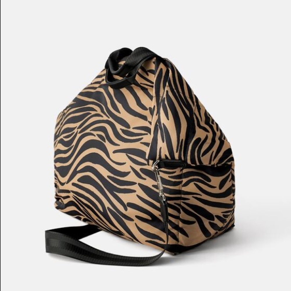 Zara quilted animal print shopper - Picture 3 of 7